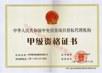 中央投資甲級正本